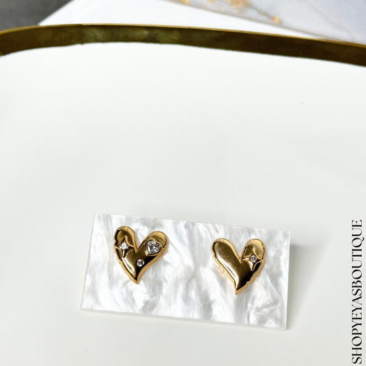 Heart Chunky Studs